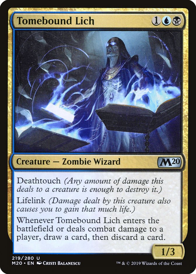 Tomebound Lich [Core Set 2020] | Play N Trade Winnipeg