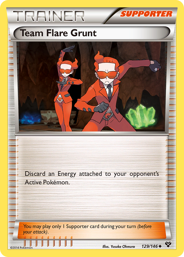 Team Flare Grunt (129/146) [XY: Base Set] | Play N Trade Winnipeg