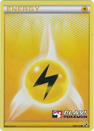 Lightning Energy (108/114) (Play Pokemon Promo) [Black & White: Base Set] | Play N Trade Winnipeg