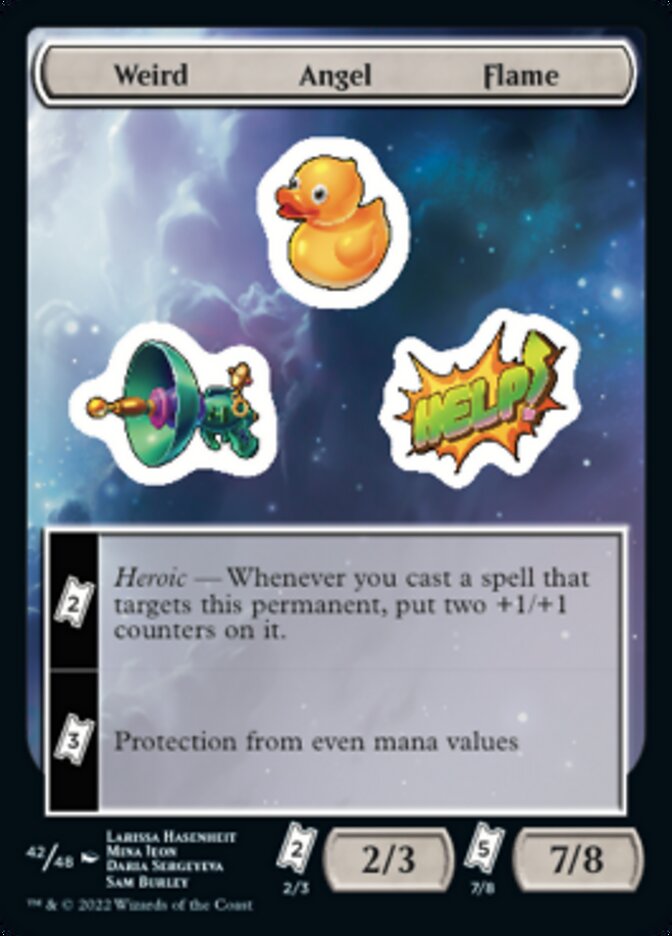 Weird Angel Flame [Unfinity Stickers] | Play N Trade Winnipeg
