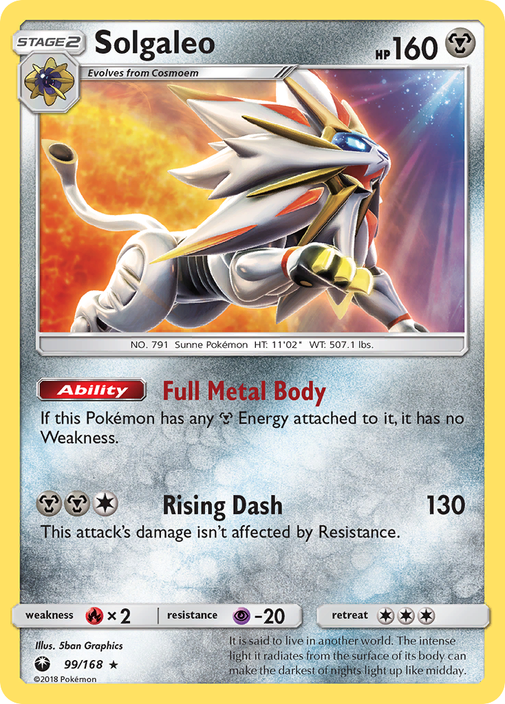 Solgaleo (99/168) [Sun & Moon: Celestial Storm] | Play N Trade Winnipeg