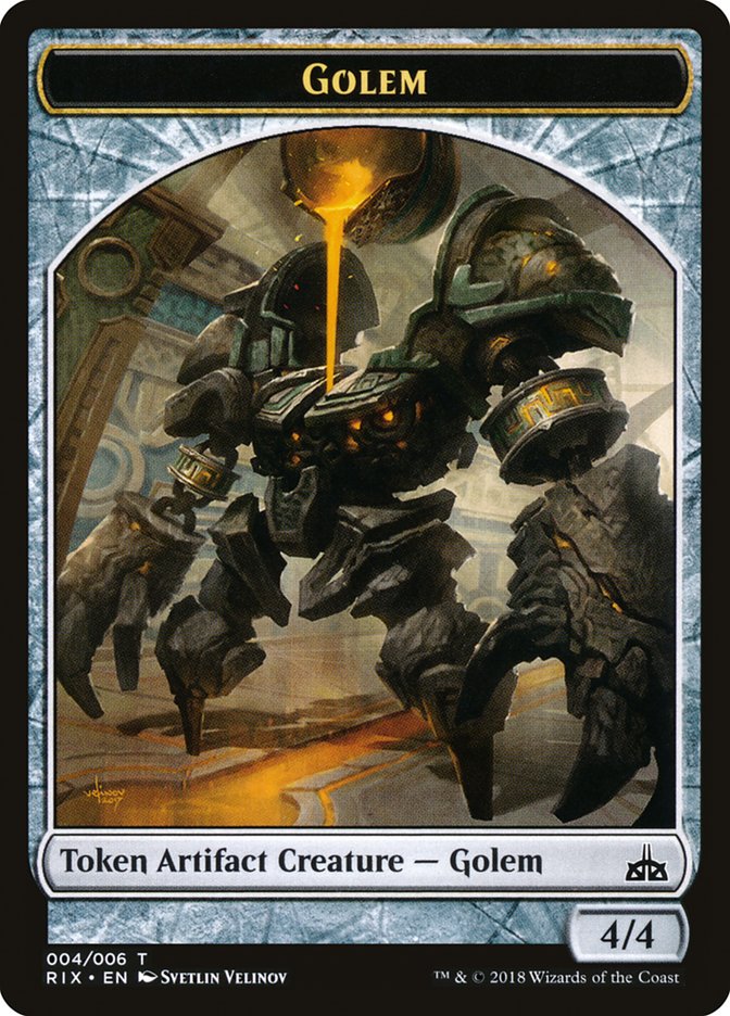 Golem [Rivals of Ixalan Tokens] | Play N Trade Winnipeg