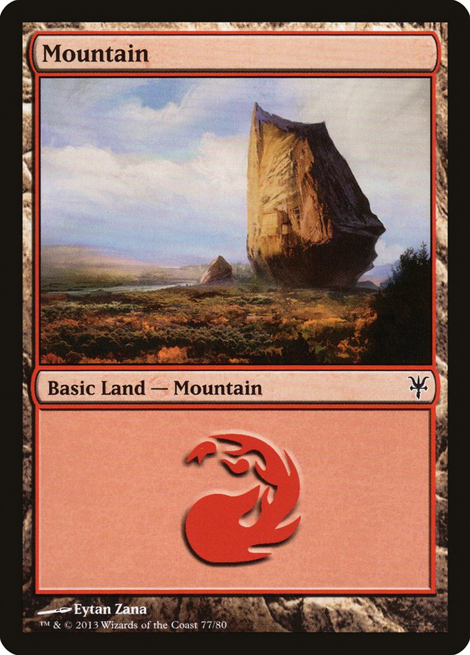Mountain (77) [Duel Decks: Sorin vs. Tibalt] | Play N Trade Winnipeg