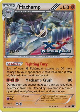 Machamp (XY13) (Staff) [XY: Black Star Promos] | Play N Trade Winnipeg