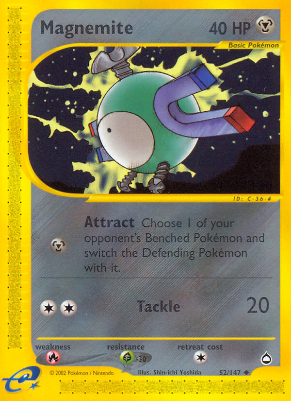 Magnemite (52/147) [Aquapolis] | Play N Trade Winnipeg