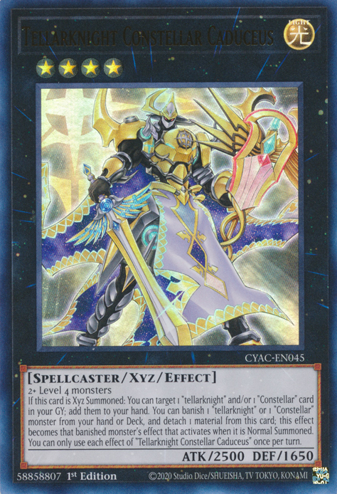 Tellarknight Constellar Caduceus [CYAC-EN045] Ultra Rare | Play N Trade Winnipeg