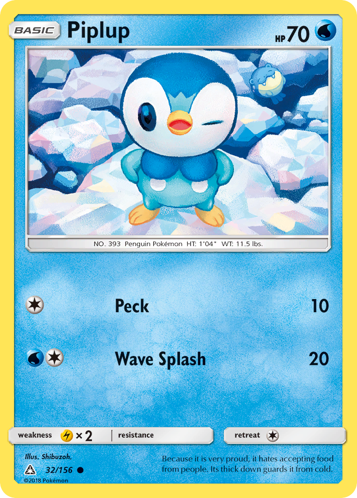 Piplup (32/156) [Sun & Moon: Ultra Prism] | Play N Trade Winnipeg