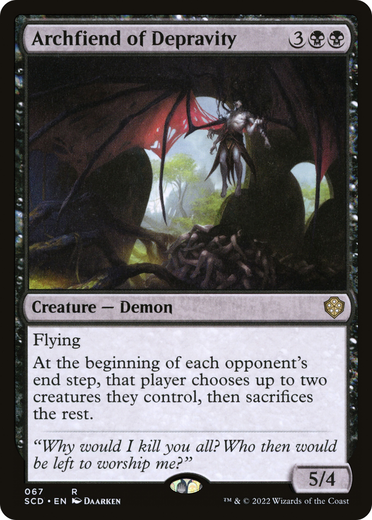 Archfiend of Depravity [Starter Commander Decks] | Play N Trade Winnipeg