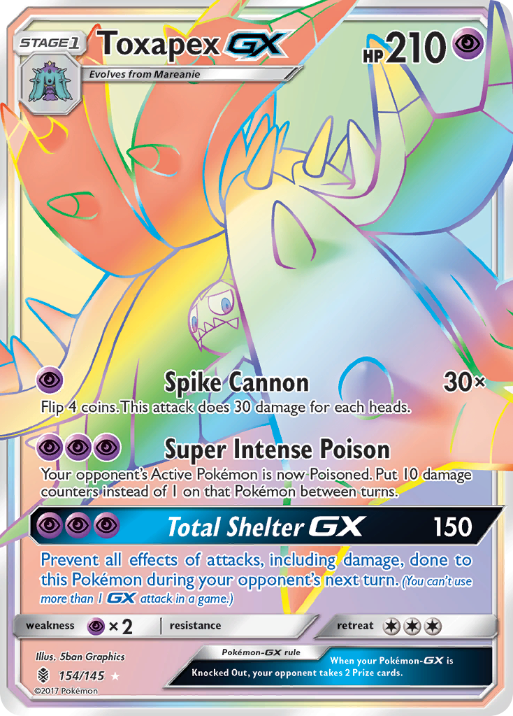 Toxapex GX (154/145) [Sun & Moon: Guardians Rising] | Play N Trade Winnipeg