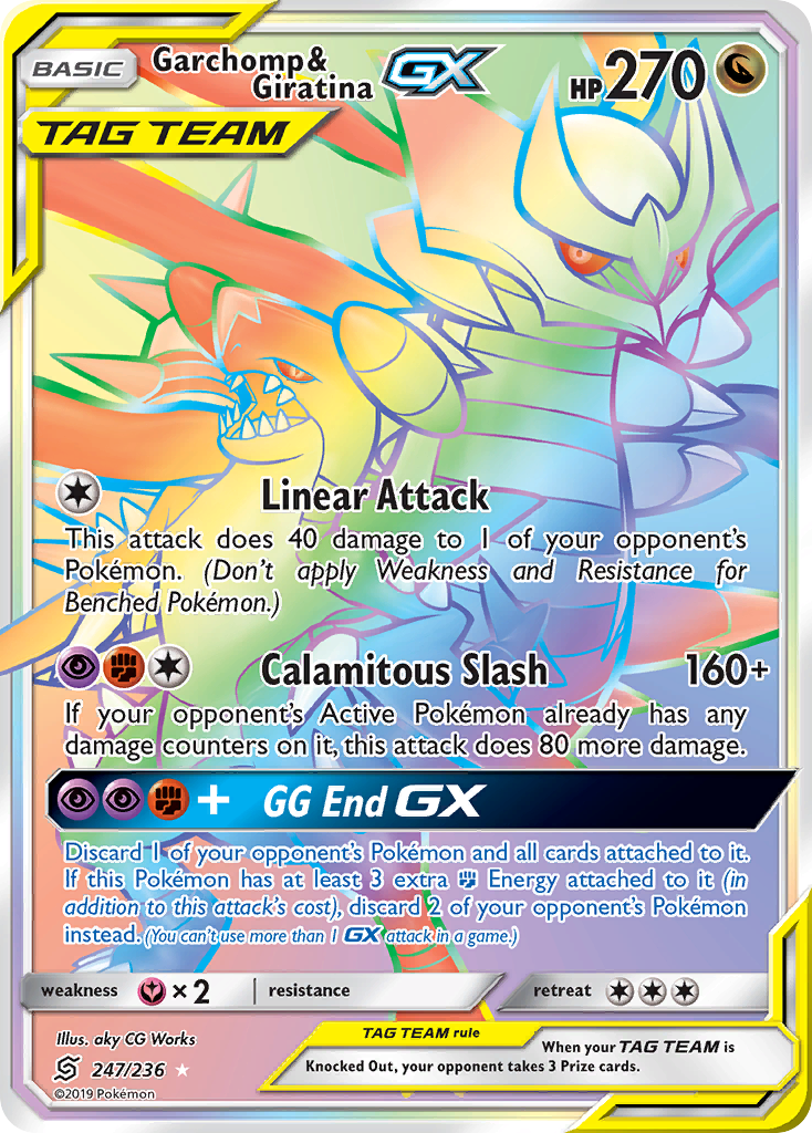 Garchomp & Giratina GX (247/236) [Sun & Moon: Unified Minds] | Play N Trade Winnipeg