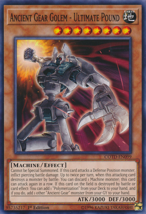 Ancient Gear Golem - Ultimate Pound [COTD-EN099] Common | Play N Trade Winnipeg