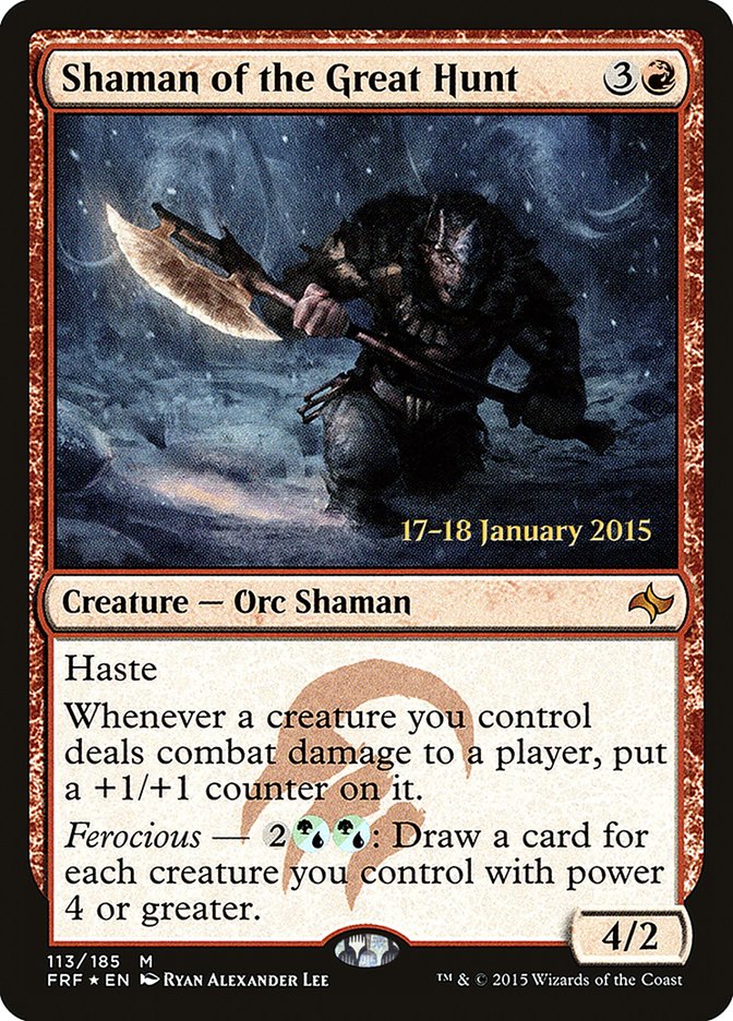 Shaman of the Great Hunt  [Fate Reforged Prerelease Promos] | Play N Trade Winnipeg