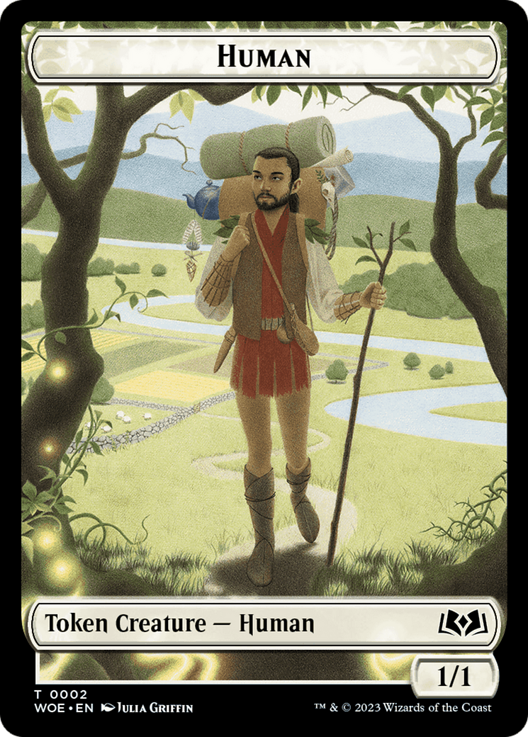 Human // Food (0012) Double-Sided Token [Wilds of Eldraine Tokens] | Play N Trade Winnipeg