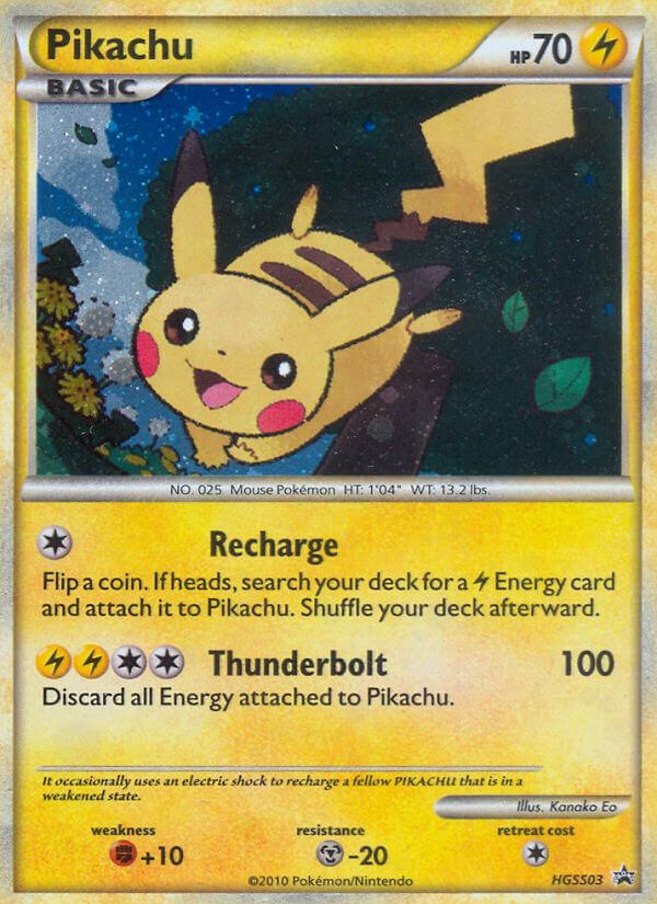 Pikachu (HGSS03) [HeartGold & SoulSilver: Black Star Promos] | Play N Trade Winnipeg