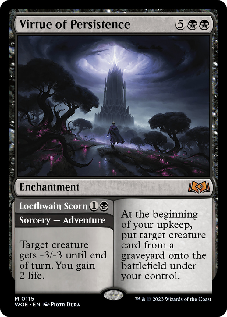 Virtue of Persistence // Locthwain Scorn [Wilds of Eldraine] | Play N Trade Winnipeg