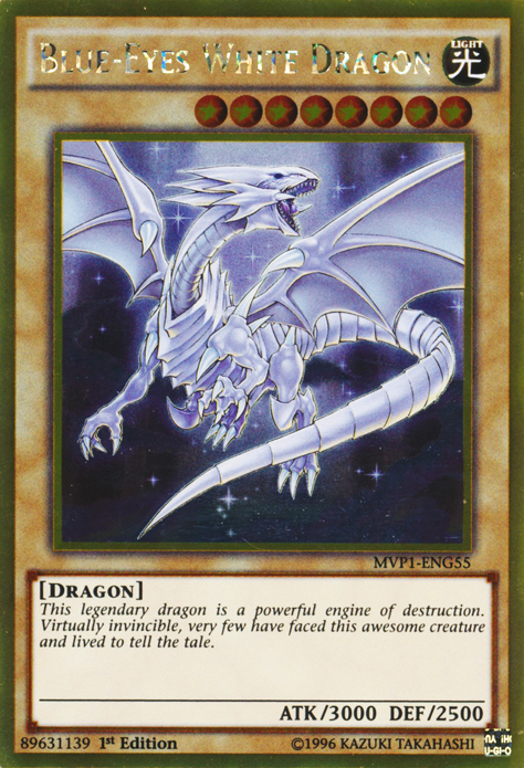 Blue-Eyes White Dragon [MVP1-ENG55] Gold Rare | Play N Trade Winnipeg