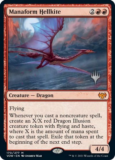 Manaform Hellkite (Promo Pack) [Innistrad: Crimson Vow Promo Pack] | Play N Trade Winnipeg