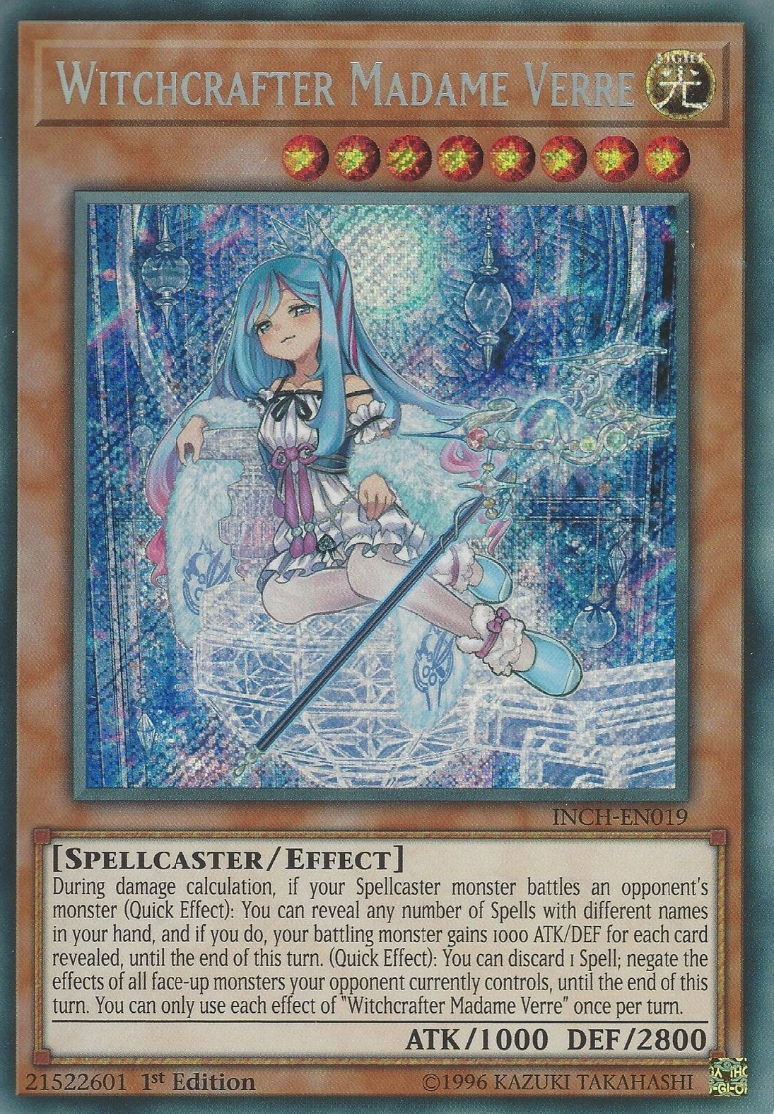 Witchcrafter Madame Verre [INCH-EN019] Secret Rare | Play N Trade Winnipeg