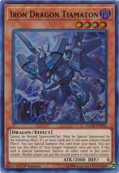 Iron Dragon Tiamaton [FLOD-EN032] Ultra Rare | Play N Trade Winnipeg