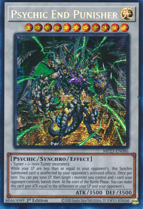 Psychic End Punisher [MP23-EN086] Prismatic Secret Rare | Play N Trade Winnipeg