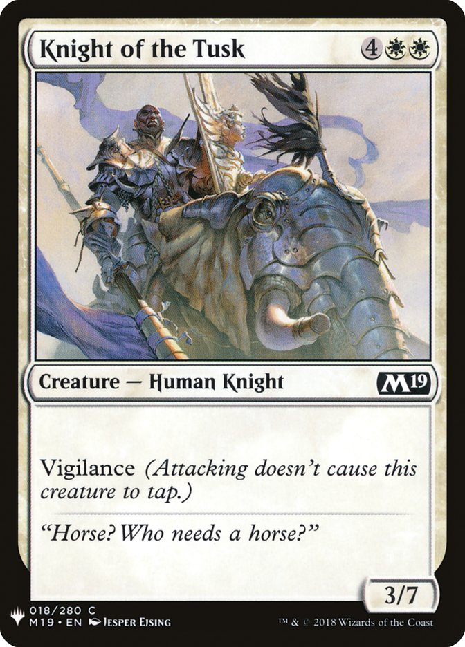 Knight of the Tusk [Mystery Booster] | Play N Trade Winnipeg