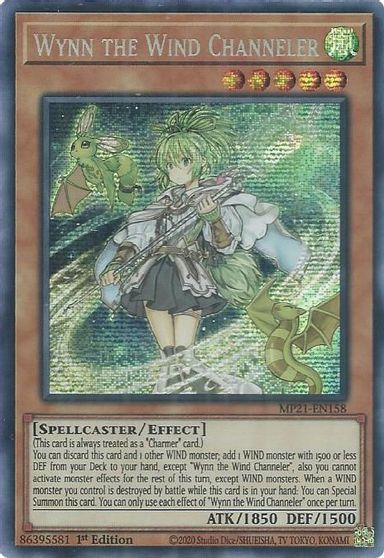 Wynn the Wind Channeler [MP21-EN158] Prismatic Secret Rare | Play N Trade Winnipeg