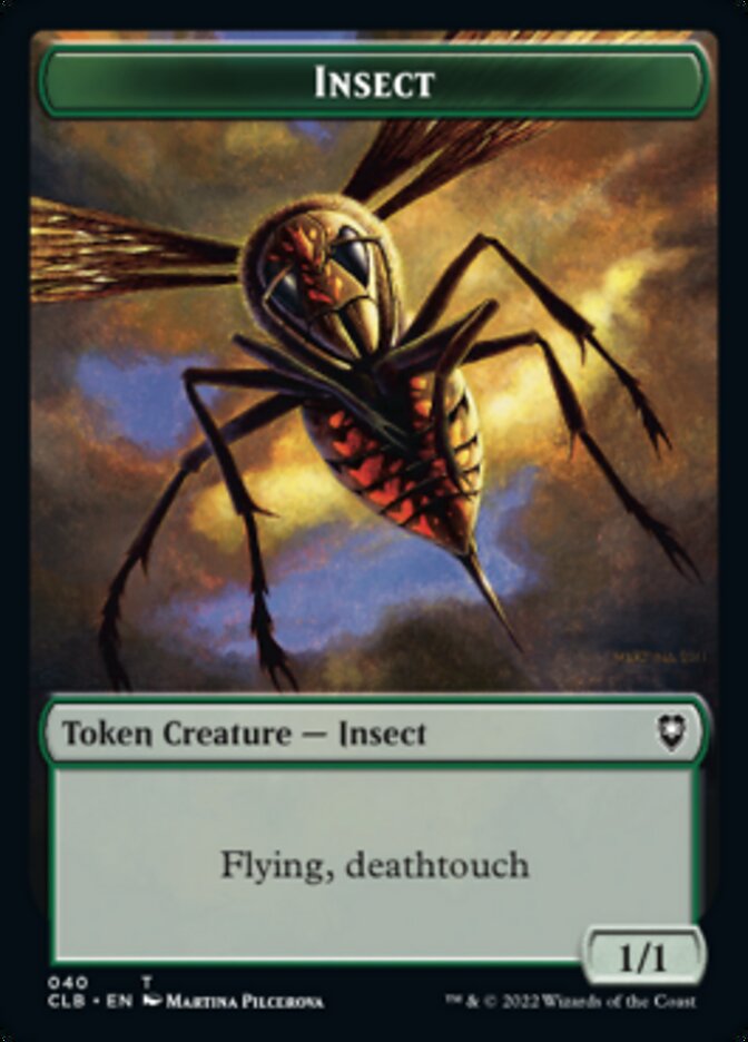 Spider // Insect Double-sided Token [Commander Legends: Battle for Baldur's Gate Tokens] | Play N Trade Winnipeg