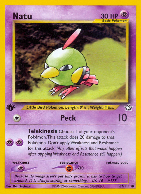 Natu (67/111) [Neo Genesis 1st Edition] | Play N Trade Winnipeg