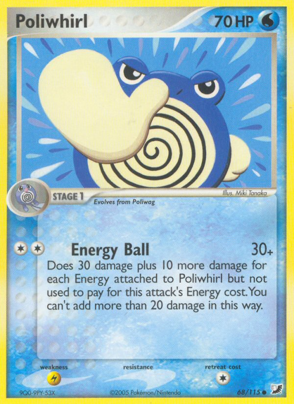 Poliwhirl (68/115) [EX: Unseen Forces] | Play N Trade Winnipeg