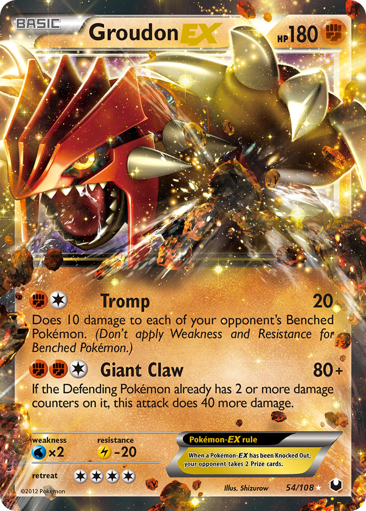 Groudon EX (54/108) [Black & White: Dark Explorers] | Play N Trade Winnipeg