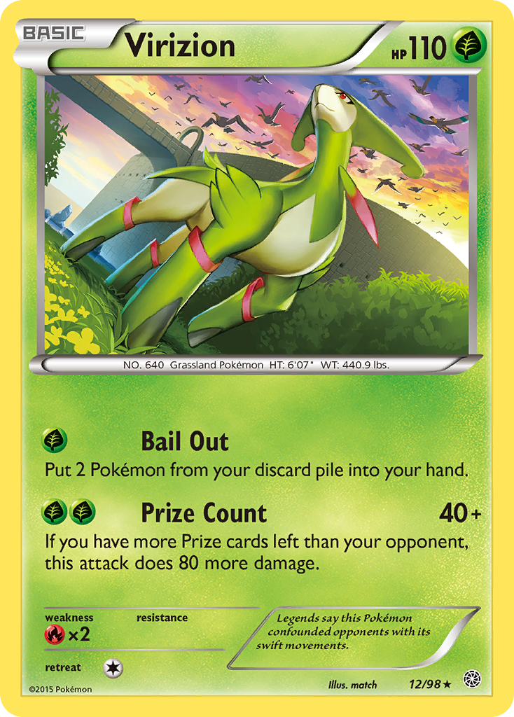 Virizion (12/98) [XY: Ancient Origins] | Play N Trade Winnipeg