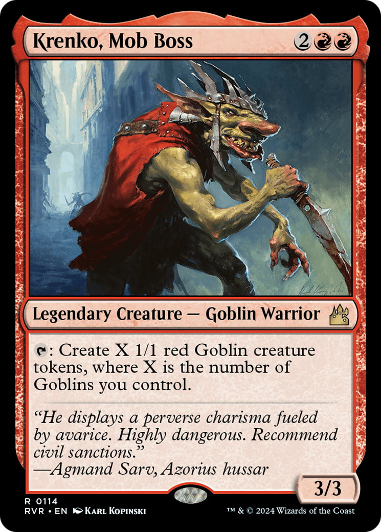 Krenko, Mob Boss [Ravnica Remastered] | Play N Trade Winnipeg