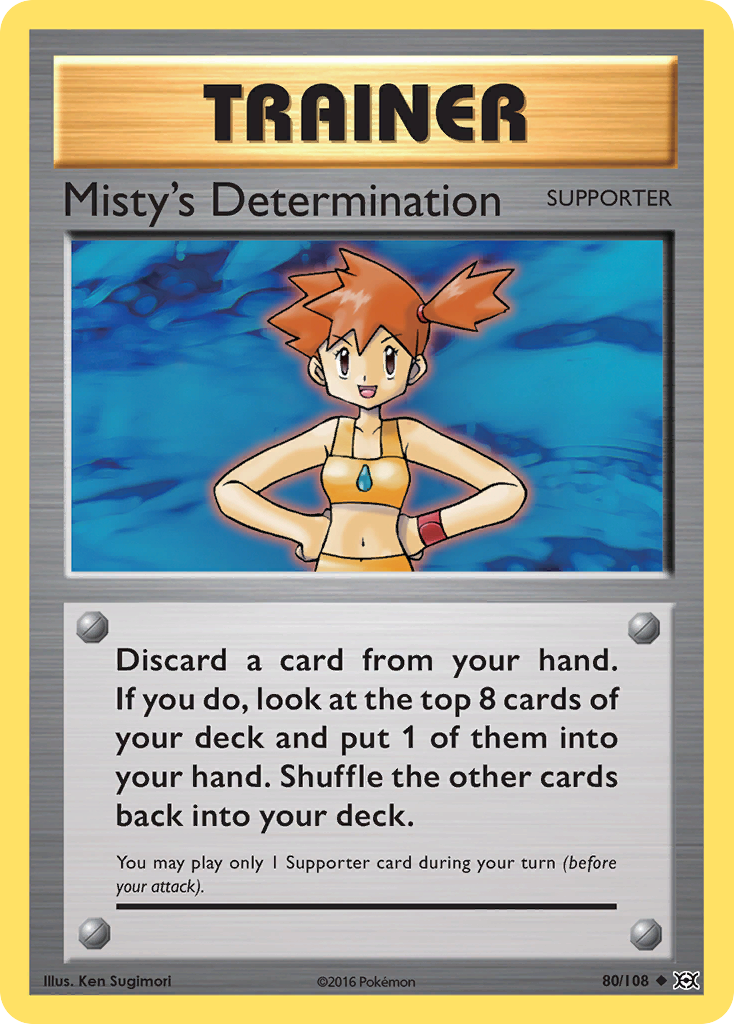 Misty's Determination (80/108) [XY: Evolutions] | Play N Trade Winnipeg