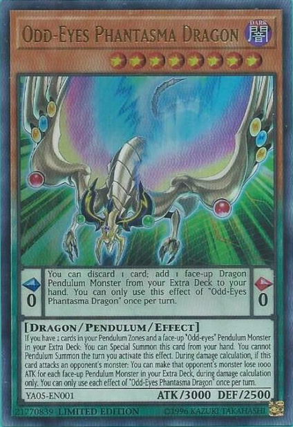 Odd-Eyes Phantasma Dragon [YA05-EN001] Ultra Rare | Play N Trade Winnipeg