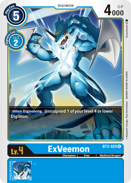 ExVeemon [BT3-025] [Release Special Booster Ver.1.5] | Play N Trade Winnipeg