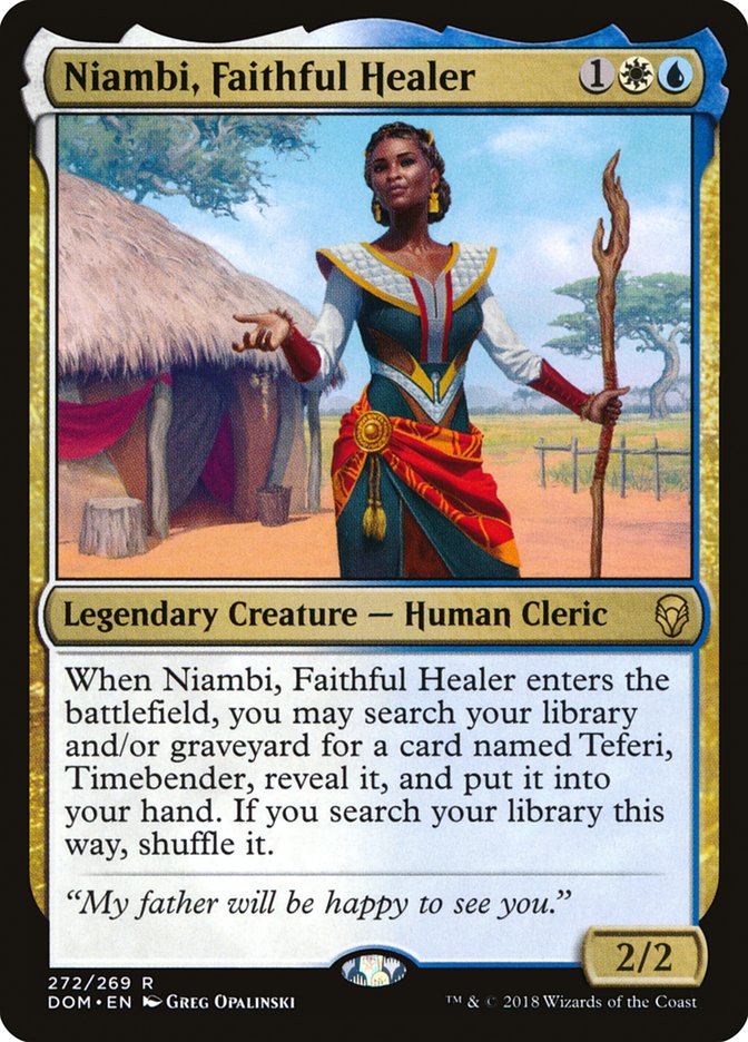 Niambi, Faithful Healer [Dominaria] | Play N Trade Winnipeg