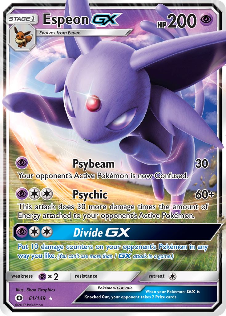 Espeon GX (61/149) [Sun & Moon: Base Set] | Play N Trade Winnipeg