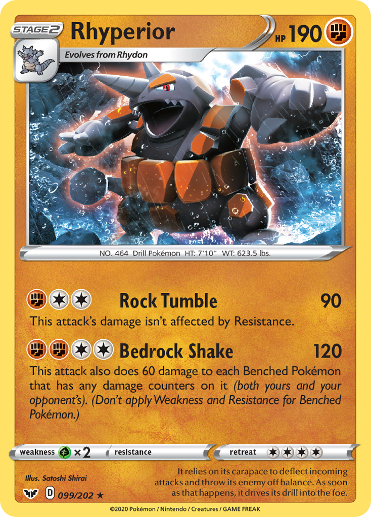 Rhyperior (099/202) [Sword & Shield: Base Set] | Play N Trade Winnipeg