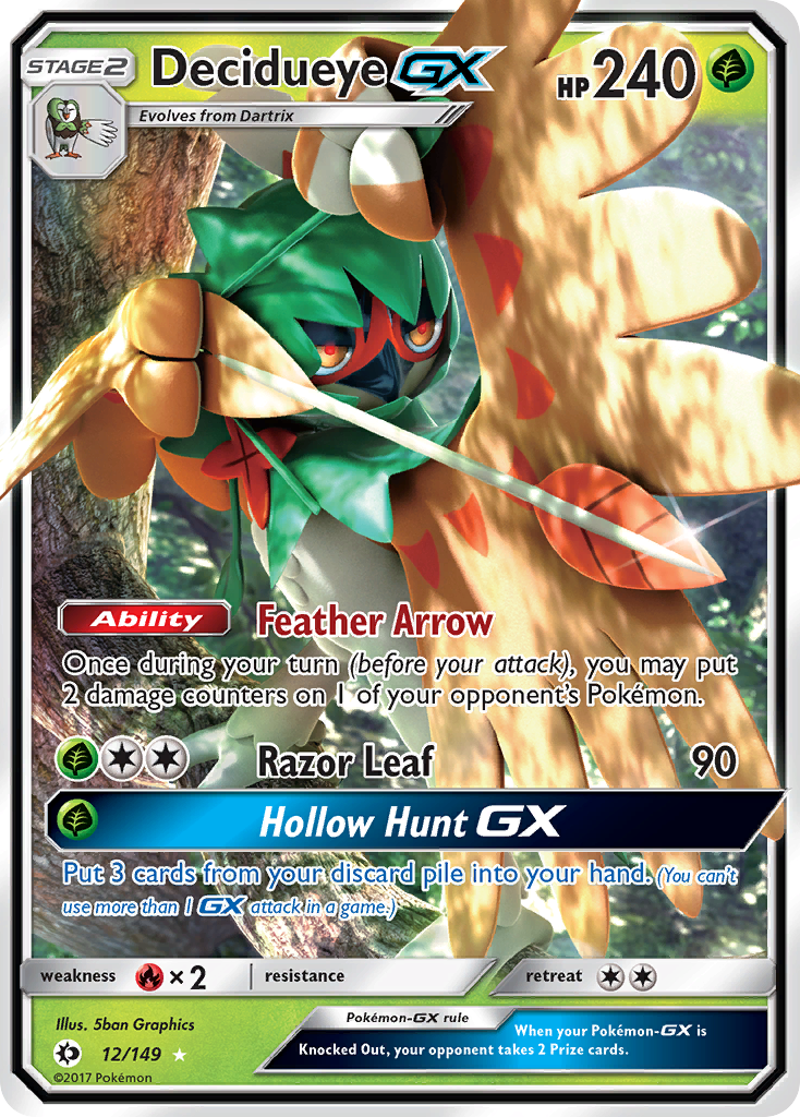 Decidueye GX (12/149) [Sun & Moon: Base Set] | Play N Trade Winnipeg