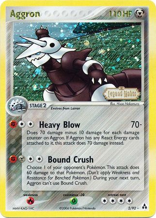 Aggron (2/92) (Stamped) [EX: Legend Maker] | Play N Trade Winnipeg