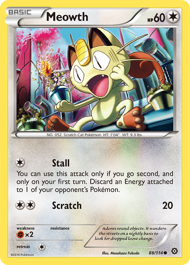 Meowth (88/114) [XY: Steam Siege] | Play N Trade Winnipeg