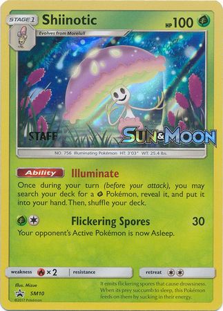 Shiinotic (SM10) (Staff Prerelease Promo) [Sun & Moon: Black Star Promos] | Play N Trade Winnipeg