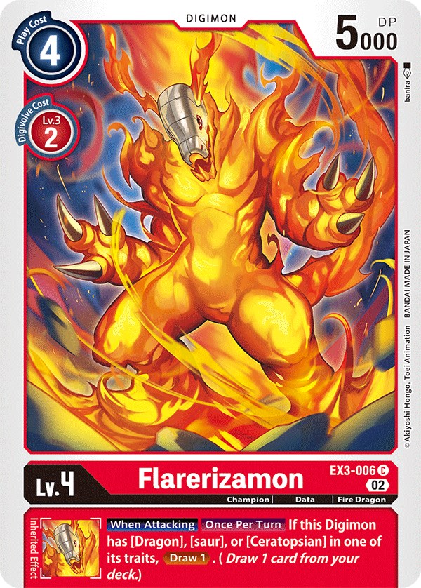 Flarerizamon [EX3-006] [Draconic Roar] | Play N Trade Winnipeg