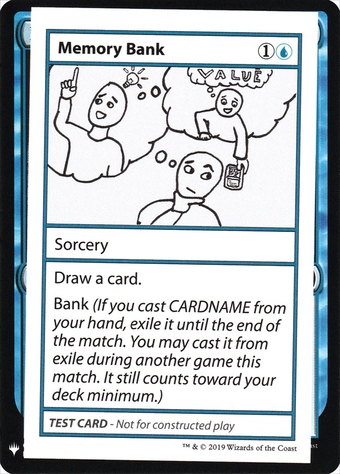 Memory Bank [Mystery Booster Playtest Cards] | Play N Trade Winnipeg