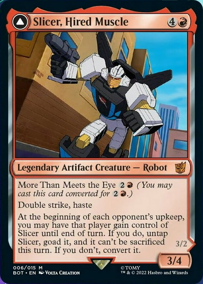 Slicer, Hired Muscle // Slicer, High-Speed Antagonist [Universes Beyond: Transformers] | Play N Trade Winnipeg