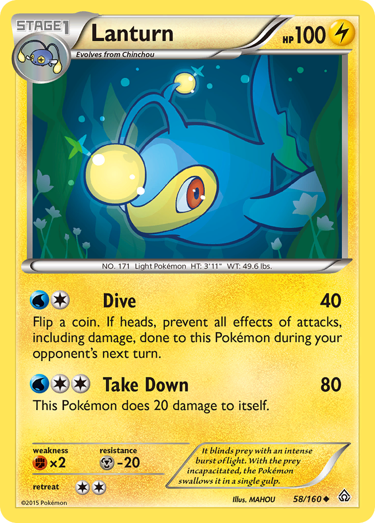 Lanturn (58/160) [XY: Primal Clash] | Play N Trade Winnipeg