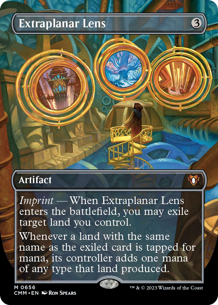 Extraplanar Lens (Borderless Alternate Art) [Commander Masters] | Play N Trade Winnipeg