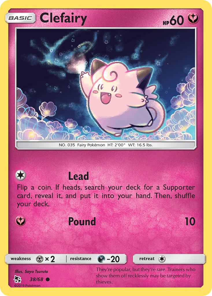 Clefairy (38/68) [Sun & Moon: Hidden Fates] | Play N Trade Winnipeg