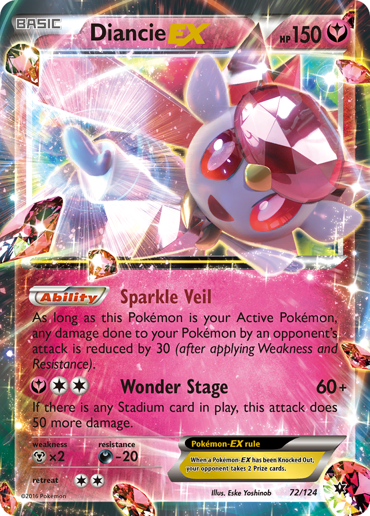 Diancie EX (72/124) [XY: Fates Collide] | Play N Trade Winnipeg