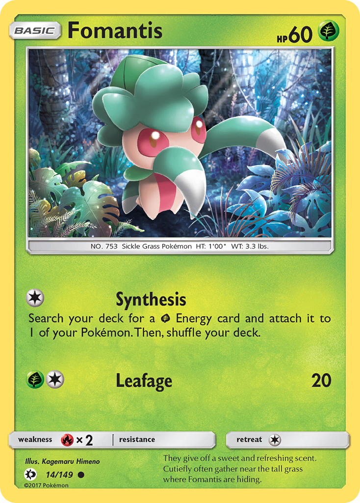 Fomantis (14/149) [Sun & Moon: Base Set] | Play N Trade Winnipeg